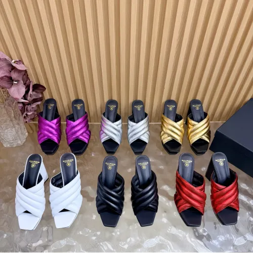 Replica Balmain Slippers For Women #1474894 $135.00 USD for Wholesale