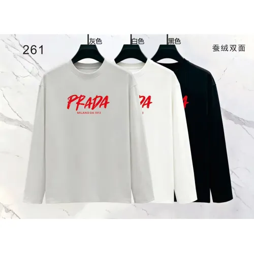 Replica Prada T-Shirts Long Sleeved For Men #1475031 $39.00 USD for Wholesale