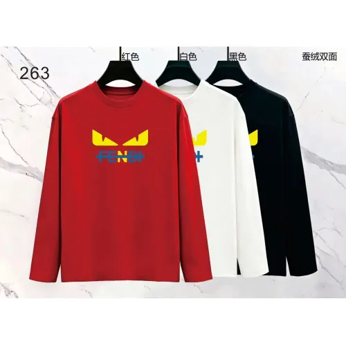 Replica Fendi T-Shirts Long Sleeved For Men #1475057 $39.00 USD for Wholesale