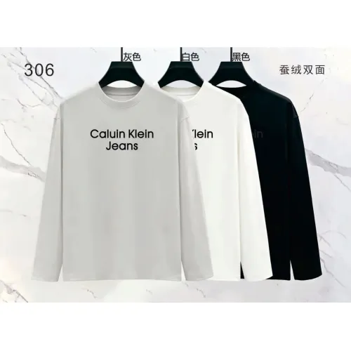 Replica Calvin Klein CK T-Shirts Long Sleeved For Men #1475076 $39.00 USD for Wholesale