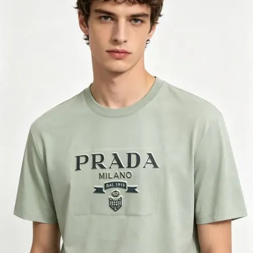 Cheap Prada T-Shirts Short Sleeved For Men #1475110, $$32.00 USD On Prada T-Shirts