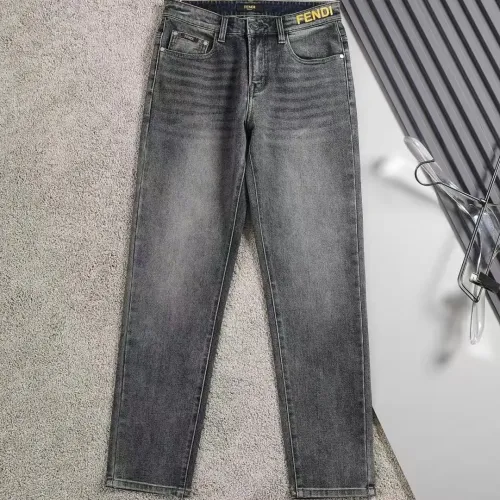 Replica Fendi Jeans For Men #1475124 $45.00 USD for Wholesale