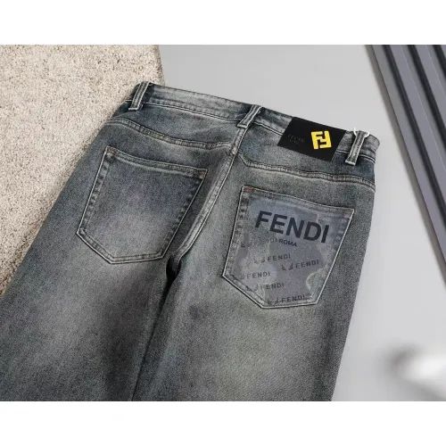 Replica Fendi Jeans For Men #1475124 $45.00 USD for Wholesale