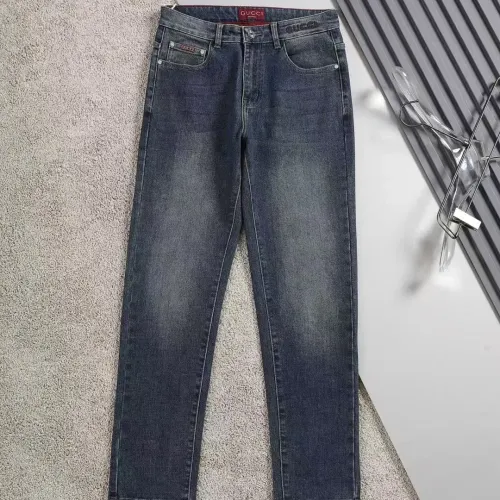 Replica Gucci Jeans For Men #1475133 $45.00 USD for Wholesale