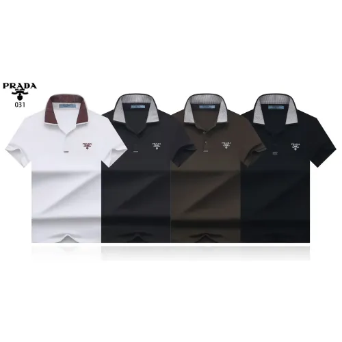 Replica Prada T-Shirts Short Sleeved For Men #1475176 $32.00 USD for Wholesale