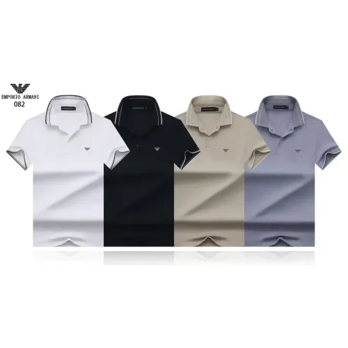 Replica Armani T-Shirts Short Sleeved For Men #1475193 $32.00 USD for Wholesale