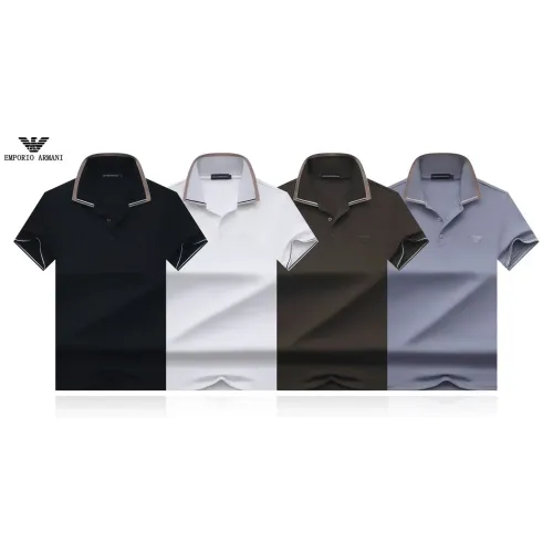 Replica Armani T-Shirts Short Sleeved For Men #1475210 $32.00 USD for Wholesale