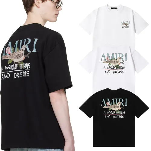 Replica Amiri T-Shirts Short Sleeved For Unisex #1475289 $32.00 USD for Wholesale