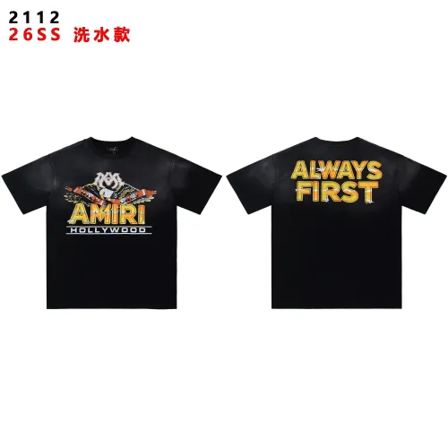Cheap Amiri T-Shirts Short Sleeved For Unisex #1475290, $$34.00 USD On Amiri T-Shirts