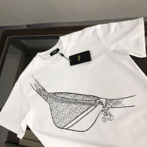 Replica Fendi T-Shirts Short Sleeved For Men #1475373 $45.00 USD for Wholesale