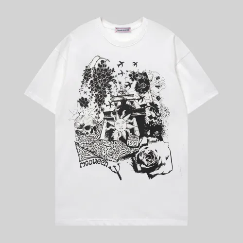 Cheap Alexander McQueen T-shirts Short Sleeved For Unisex #1475422, $$32.00 USD On Alexander McQueen T-shirts