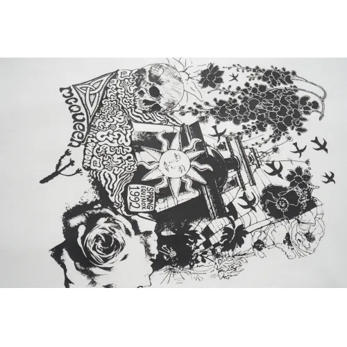 Replica Alexander McQueen T-shirts Short Sleeved For Unisex #1475422 $32.00 USD for Wholesale