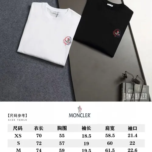 Replica Moncler T-Shirts Short Sleeved For Unisex #1475741 $40.00 USD for Wholesale