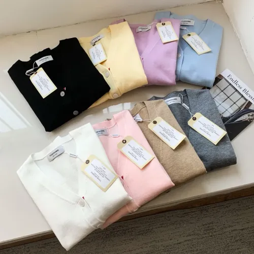 Replica Thom Browne TB Sweaters Long Sleeved For Women #1476158 $42.00 USD for Wholesale