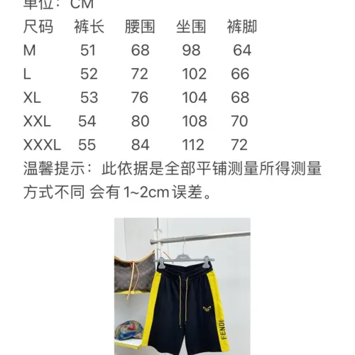 Replica Fendi Pants For Men #1476292 $68.00 USD for Wholesale