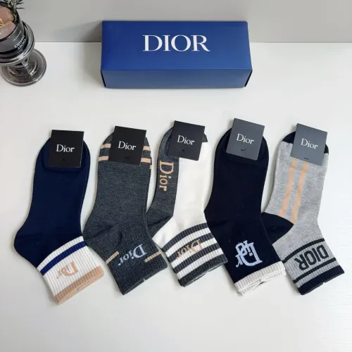 Replica Christian Dior Socks For Men #1476514 $29.00 USD for Wholesale