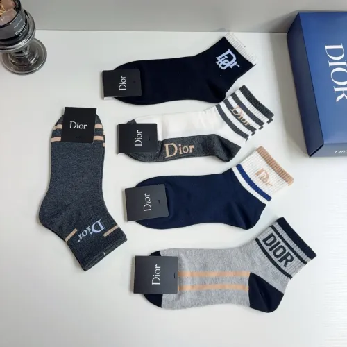 Replica Christian Dior Socks For Men #1476514 $29.00 USD for Wholesale