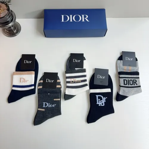 Replica Christian Dior Socks For Men #1476514 $29.00 USD for Wholesale