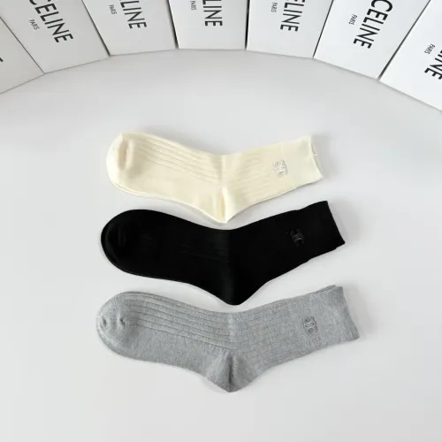 Replica Celine Socks #1476529 $32.00 USD for Wholesale
