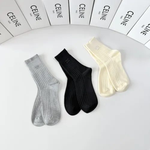 Replica Celine Socks #1476529 $32.00 USD for Wholesale