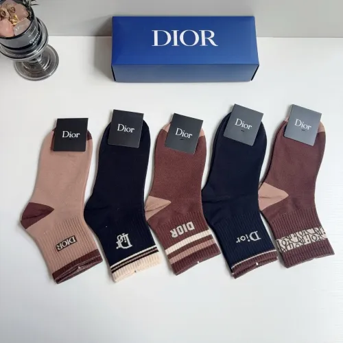 Replica Christian Dior Socks For Men #1476556 $29.00 USD for Wholesale
