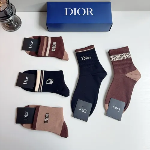 Replica Christian Dior Socks For Men #1476556 $29.00 USD for Wholesale