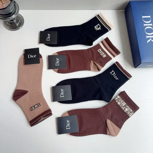 Replica Christian Dior Socks For Men #1476556 $29.00 USD for Wholesale
