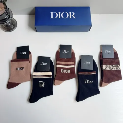 Replica Christian Dior Socks For Men #1476556 $29.00 USD for Wholesale