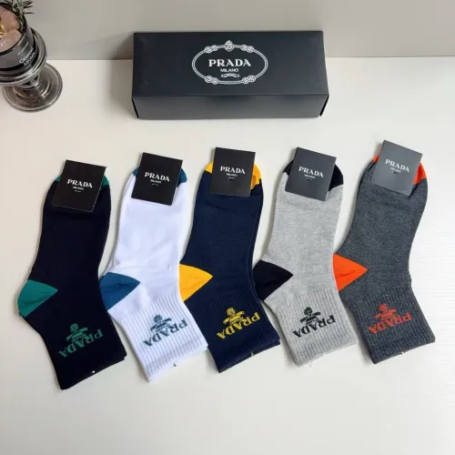 Replica Prada Socks For Men #1476558 $29.00 USD for Wholesale