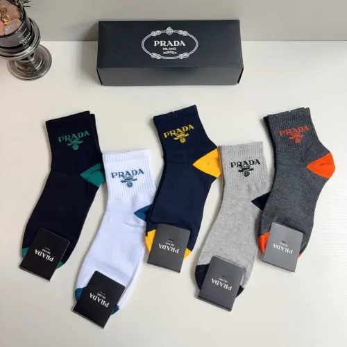Replica Prada Socks For Men #1476558 $29.00 USD for Wholesale
