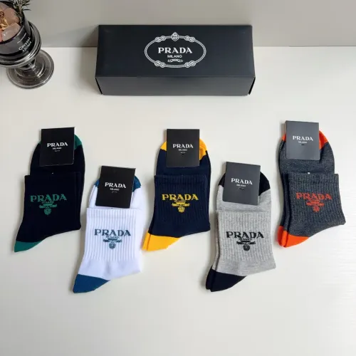 Replica Prada Socks For Men #1476558 $29.00 USD for Wholesale