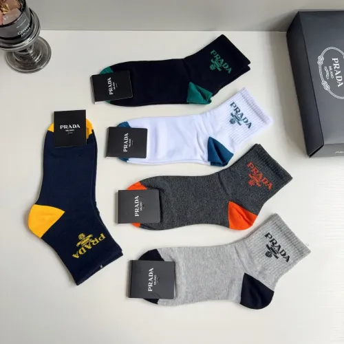 Replica Prada Socks For Men #1476558 $29.00 USD for Wholesale