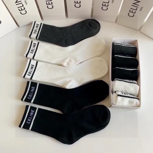 Replica Celine Socks #1476984 $29.00 USD for Wholesale