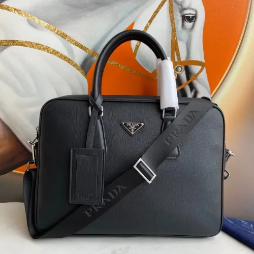Replica Prada AAA Man Handbags #1477062 $160.00 USD for Wholesale