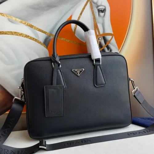 Replica Prada AAA Man Handbags #1477062 $160.00 USD for Wholesale