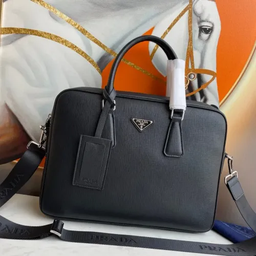 Replica Prada AAA Man Handbags #1477062 $160.00 USD for Wholesale