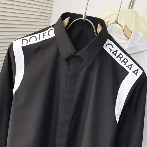 Replica Dolce & Gabbana D&G Shirts Long Sleeved For Men #1477288 $82.00 USD for Wholesale