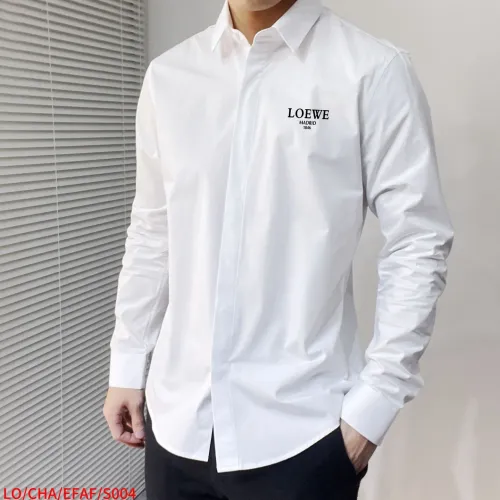Replica LOEWE Shirts Long Sleeved For Men #1477297 $92.00 USD for Wholesale