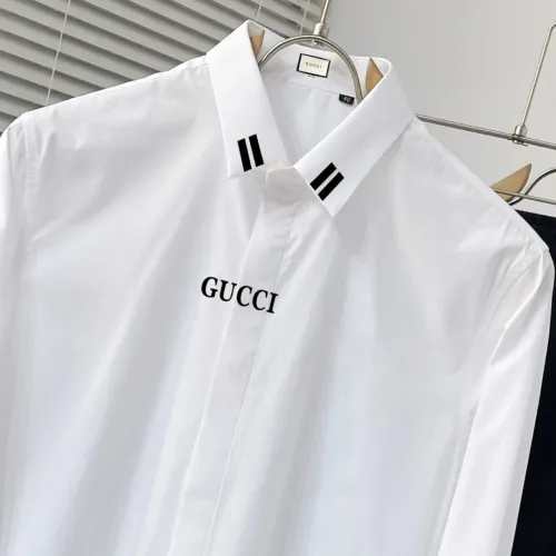 Replica Gucci Shirts Long Sleeved For Men #1477298 $92.00 USD for Wholesale
