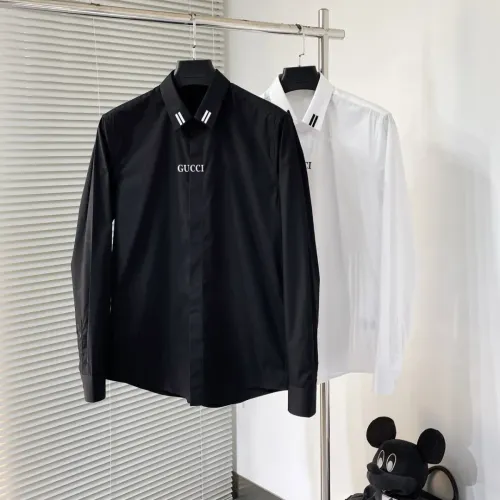 Replica Gucci Shirts Long Sleeved For Men #1477299 $92.00 USD for Wholesale