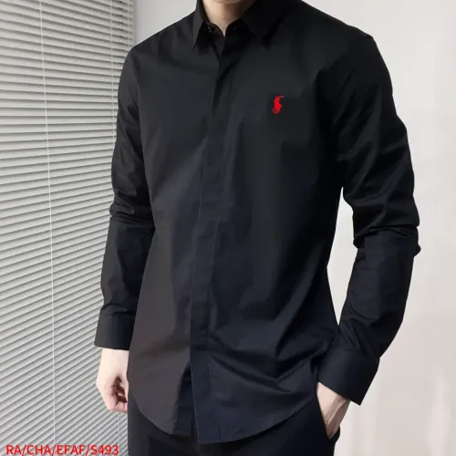 Replica Ralph Lauren Polo Shirts Long Sleeved For Men #1477302 $92.00 USD for Wholesale