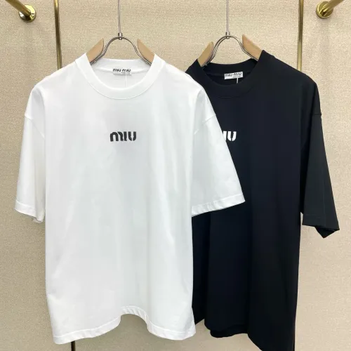 Replica MIU MIU T-Shirts Short Sleeved For Unisex #1477549 $52.00 USD for Wholesale