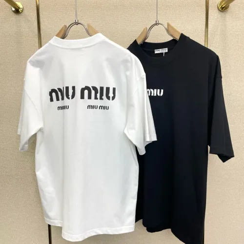 Replica MIU MIU T-Shirts Short Sleeved For Unisex #1477549 $52.00 USD for Wholesale