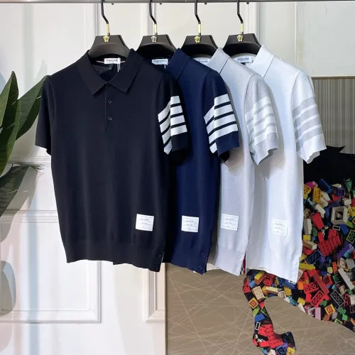 Replica Thom Browne TB T-Shirts Short Sleeved For Men #1477675 $92.00 USD for Wholesale