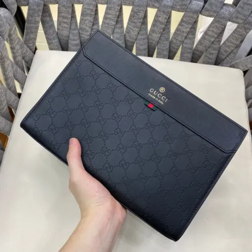 Cheap Gucci AAA Man Pouches #1477755, $$85.00 USD On Gucci AAA Man Wallets