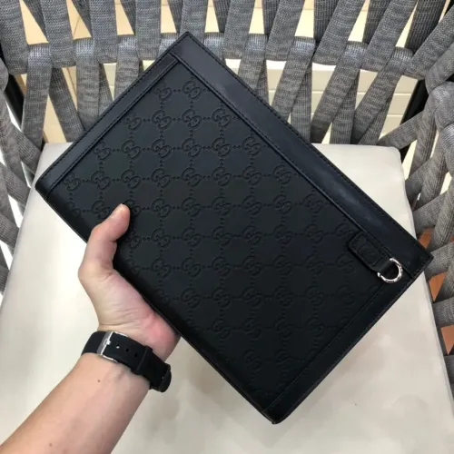 Replica Gucci AAA Man Pouches #1477757 $88.00 USD for Wholesale