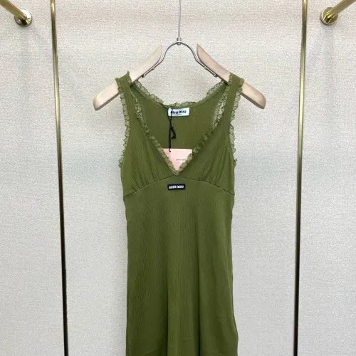 Cheap MIU MIU Dresses Sleeveless For Women #1477796, $$72.00 USD On MIU MIU Dresses