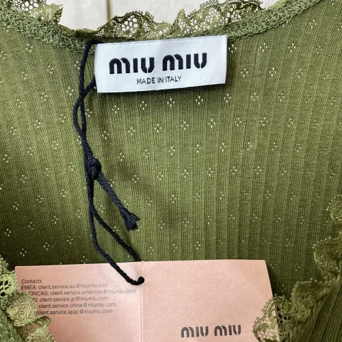 Replica MIU MIU Dresses Sleeveless For Women #1477796 $72.00 USD for Wholesale