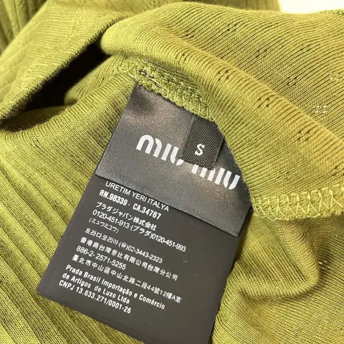 Replica MIU MIU Dresses Sleeveless For Women #1477796 $72.00 USD for Wholesale