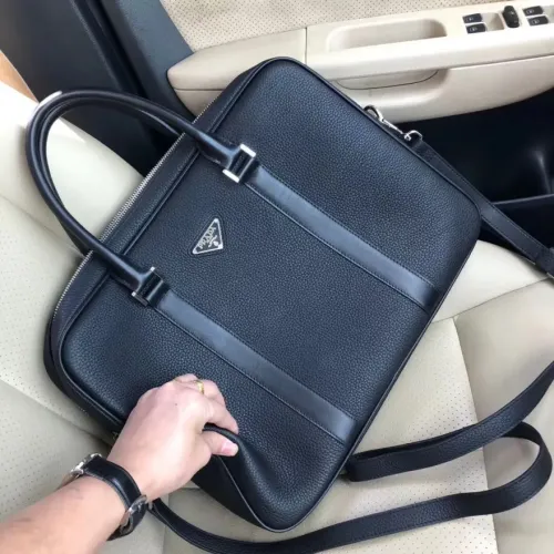 Replica Prada AAA Man Handbags #1477844 $185.00 USD for Wholesale